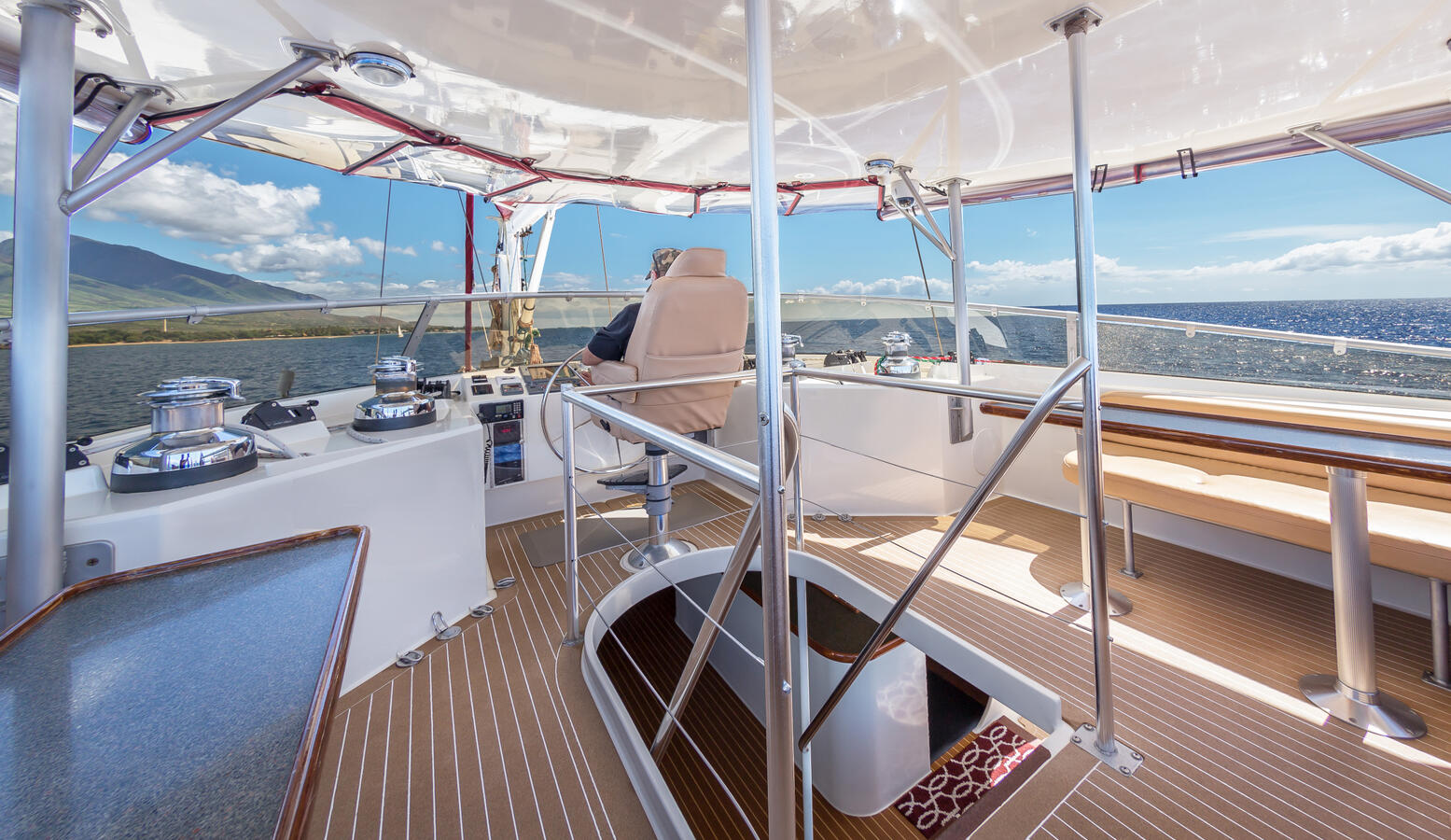 Join the Captain on the Third Deck with Dinning for 8 Guests and Seating for 12